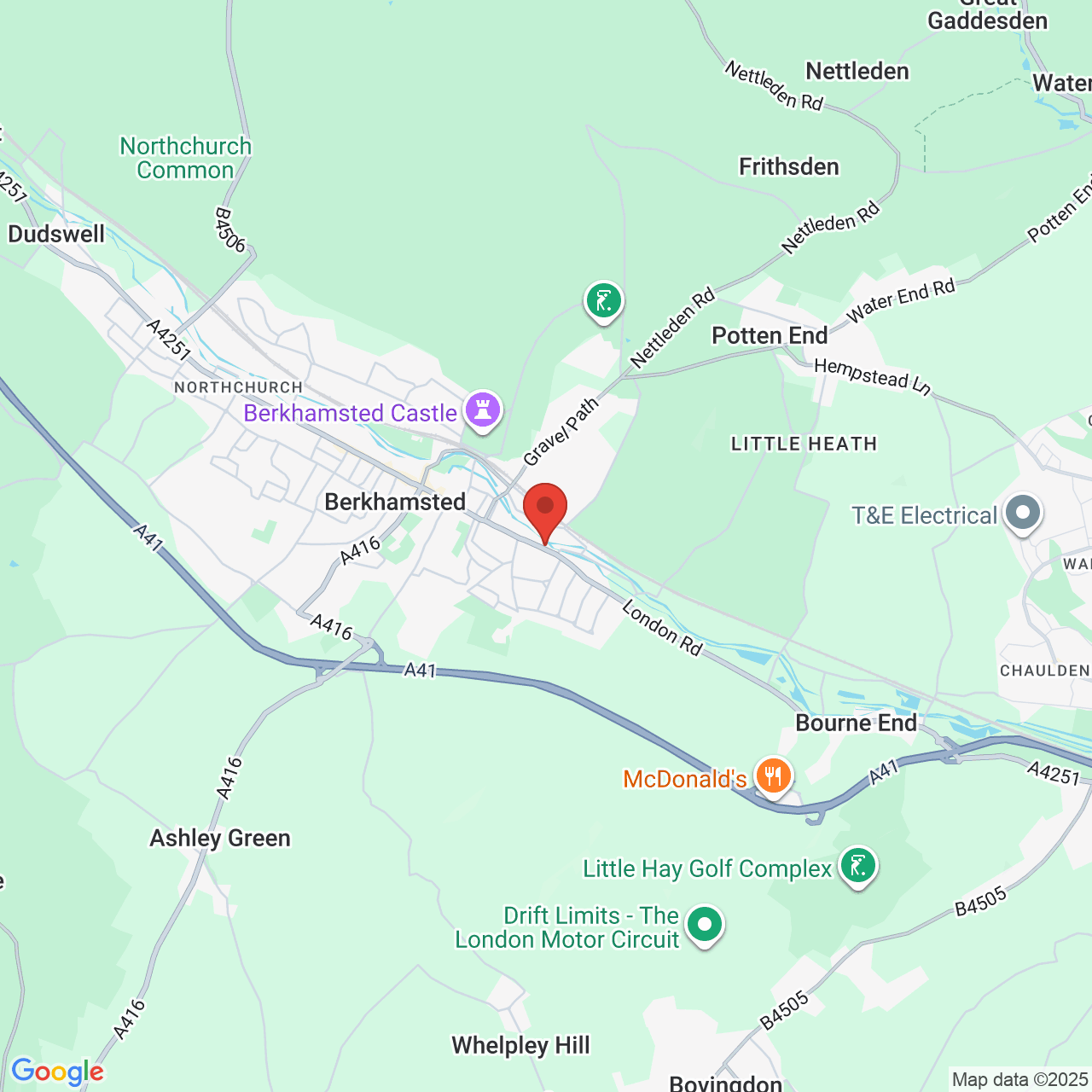 Map displaying vacancy location