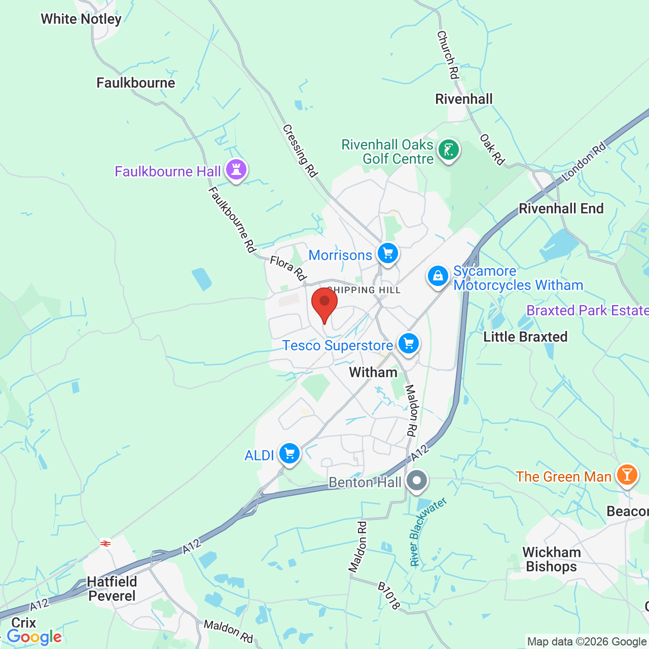 Map displaying vacancy location