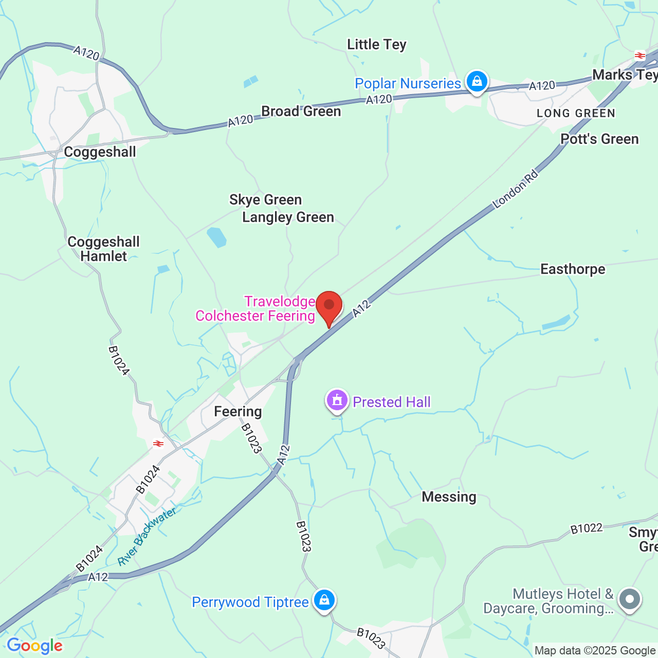 Map displaying vacancy location