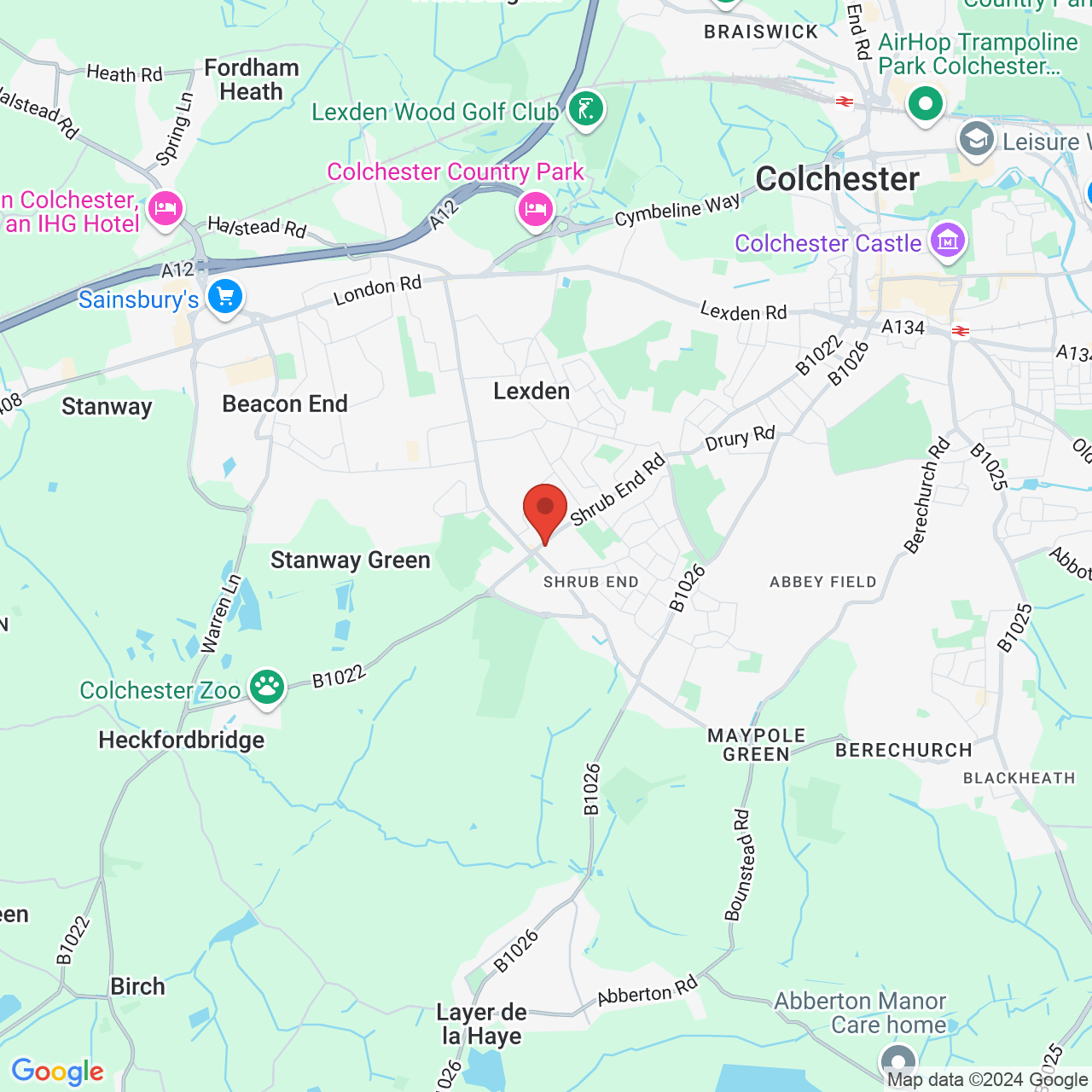 Map displaying vacancy location