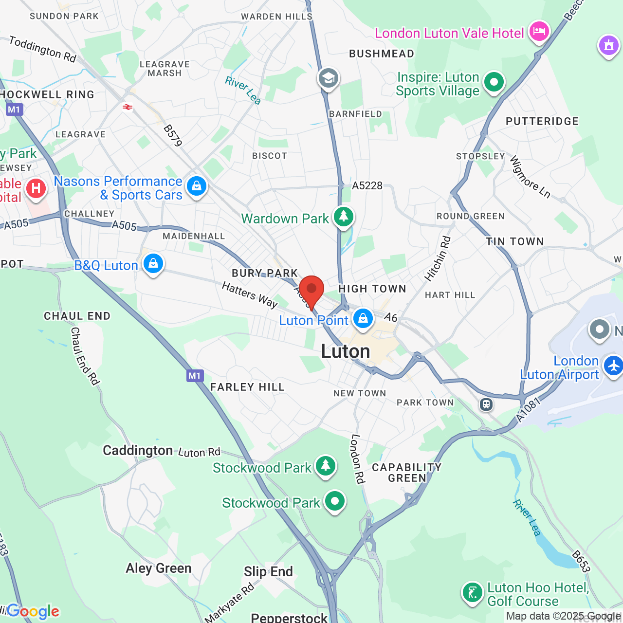 Map displaying vacancy location