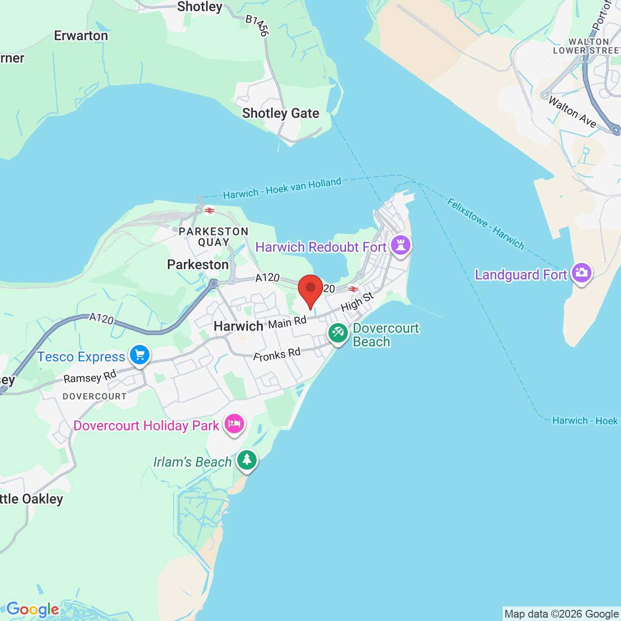 Map displaying vacancy location