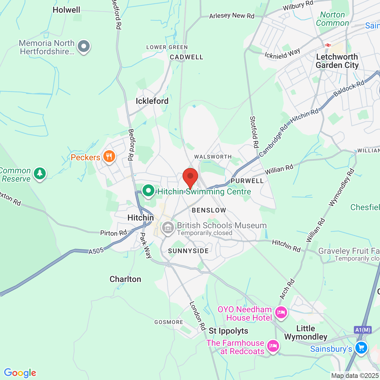 Map displaying vacancy location