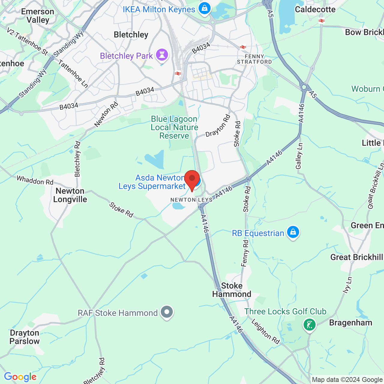 Map displaying vacancy location