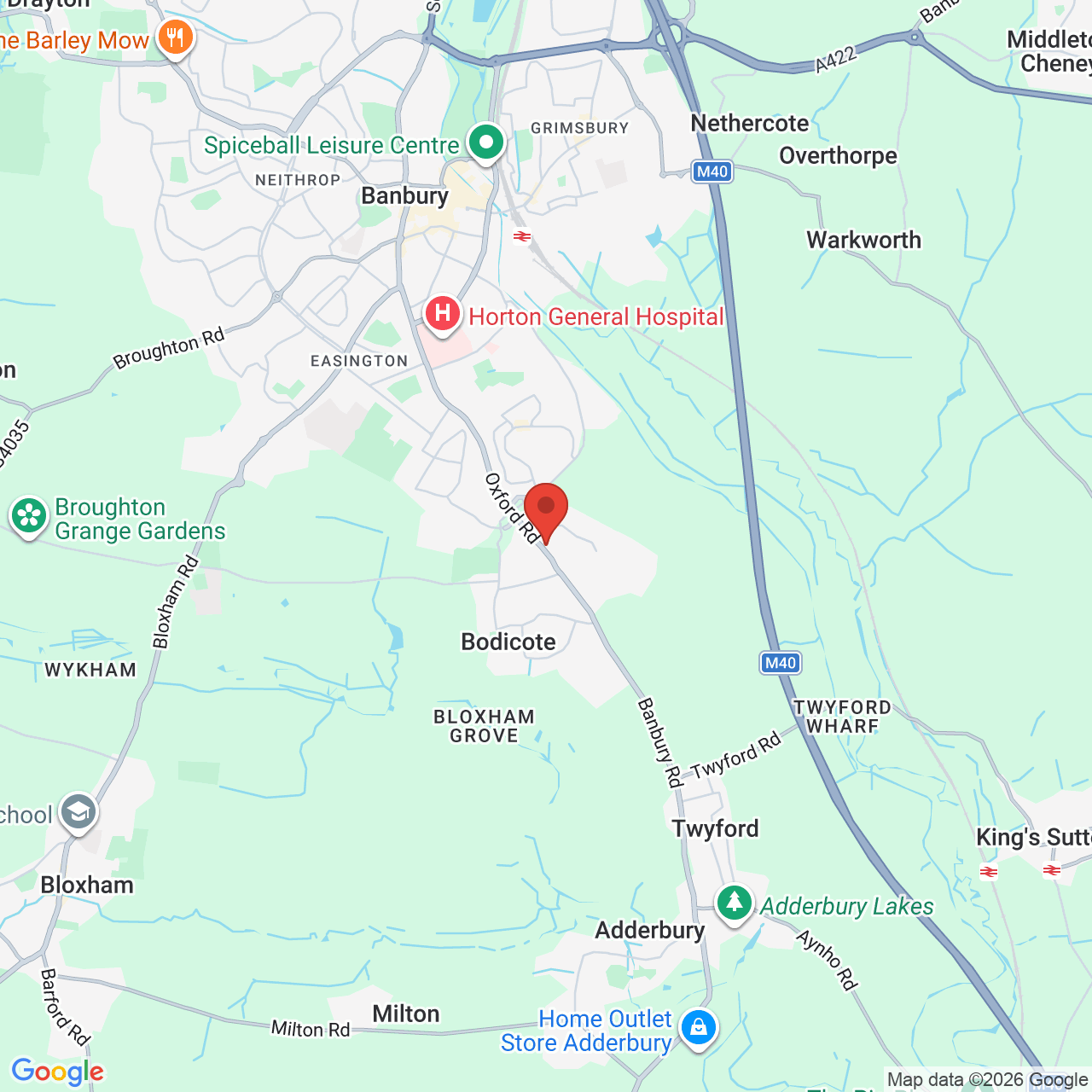 Map displaying vacancy location