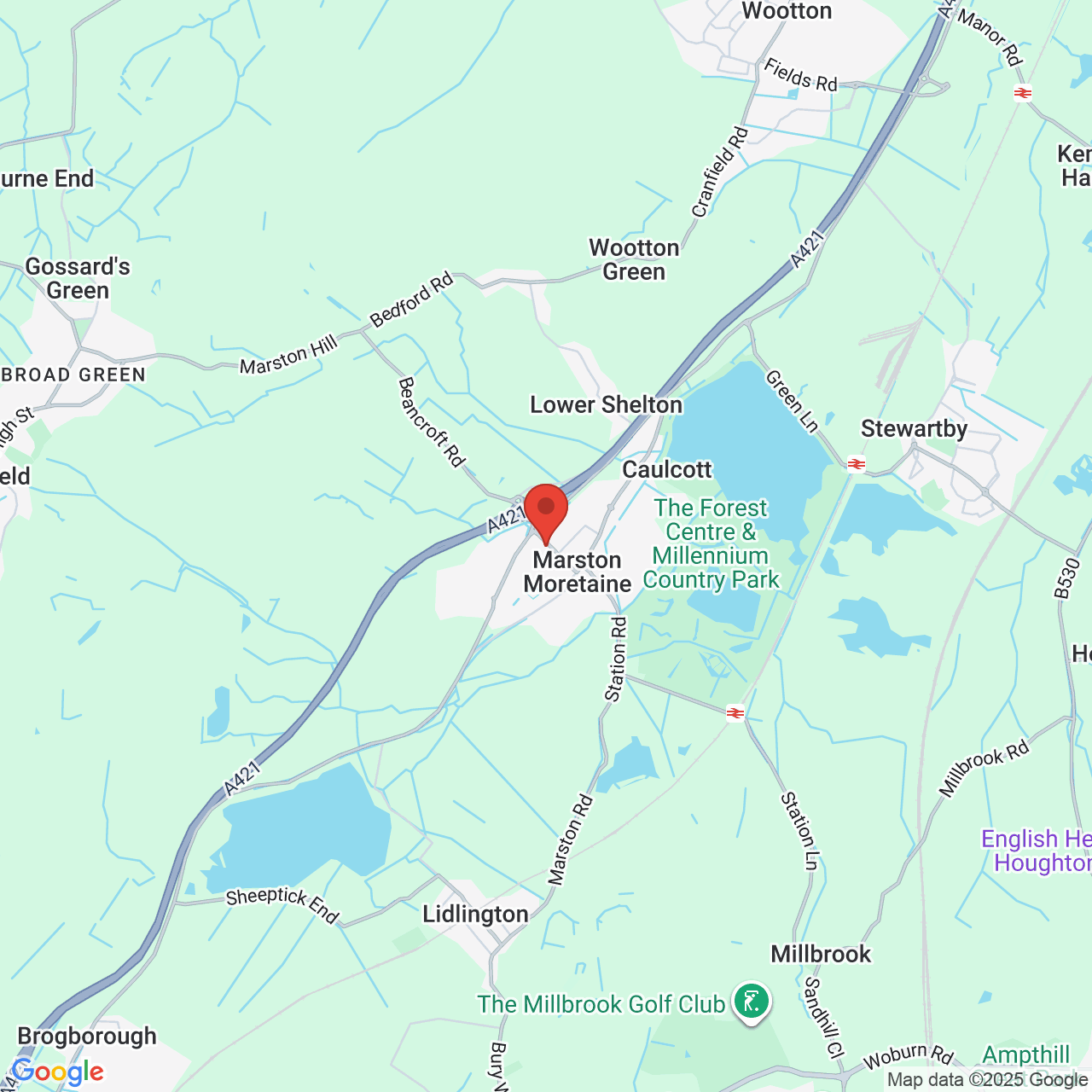 Map displaying vacancy location