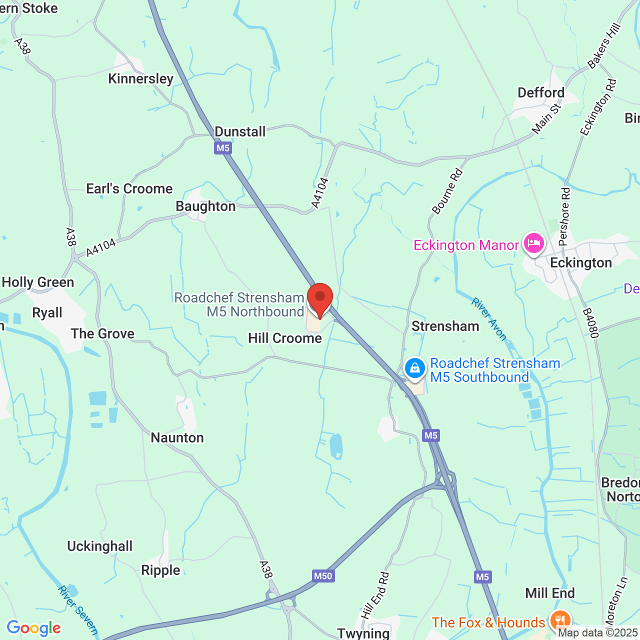 Map displaying vacancy location