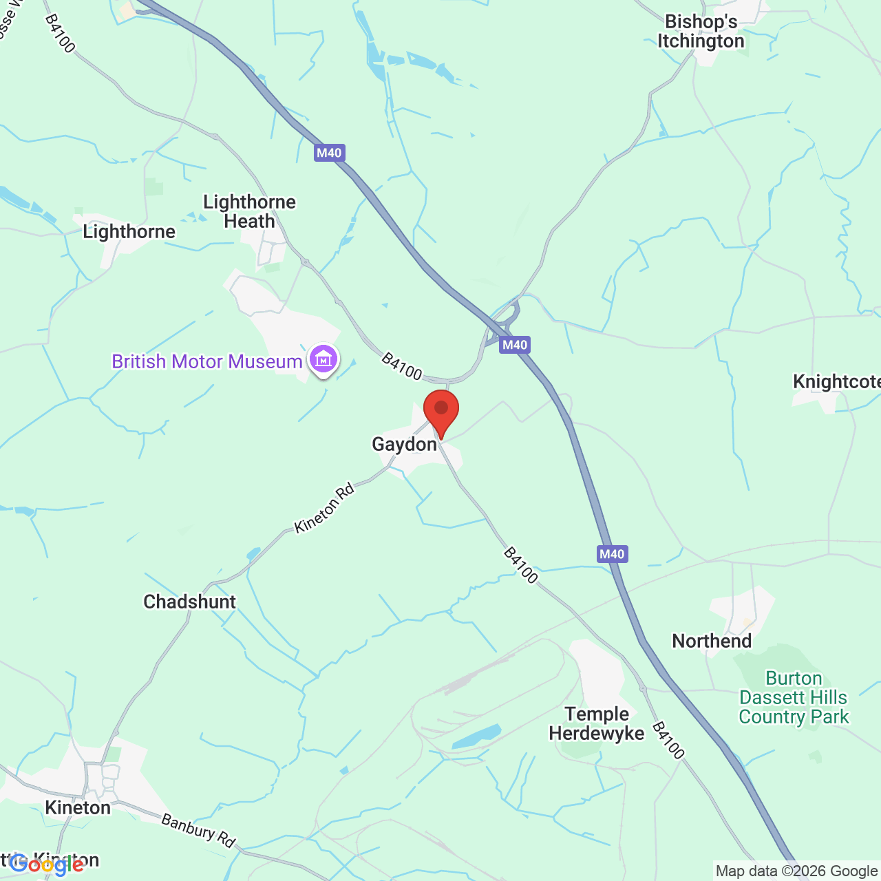 Map displaying vacancy location