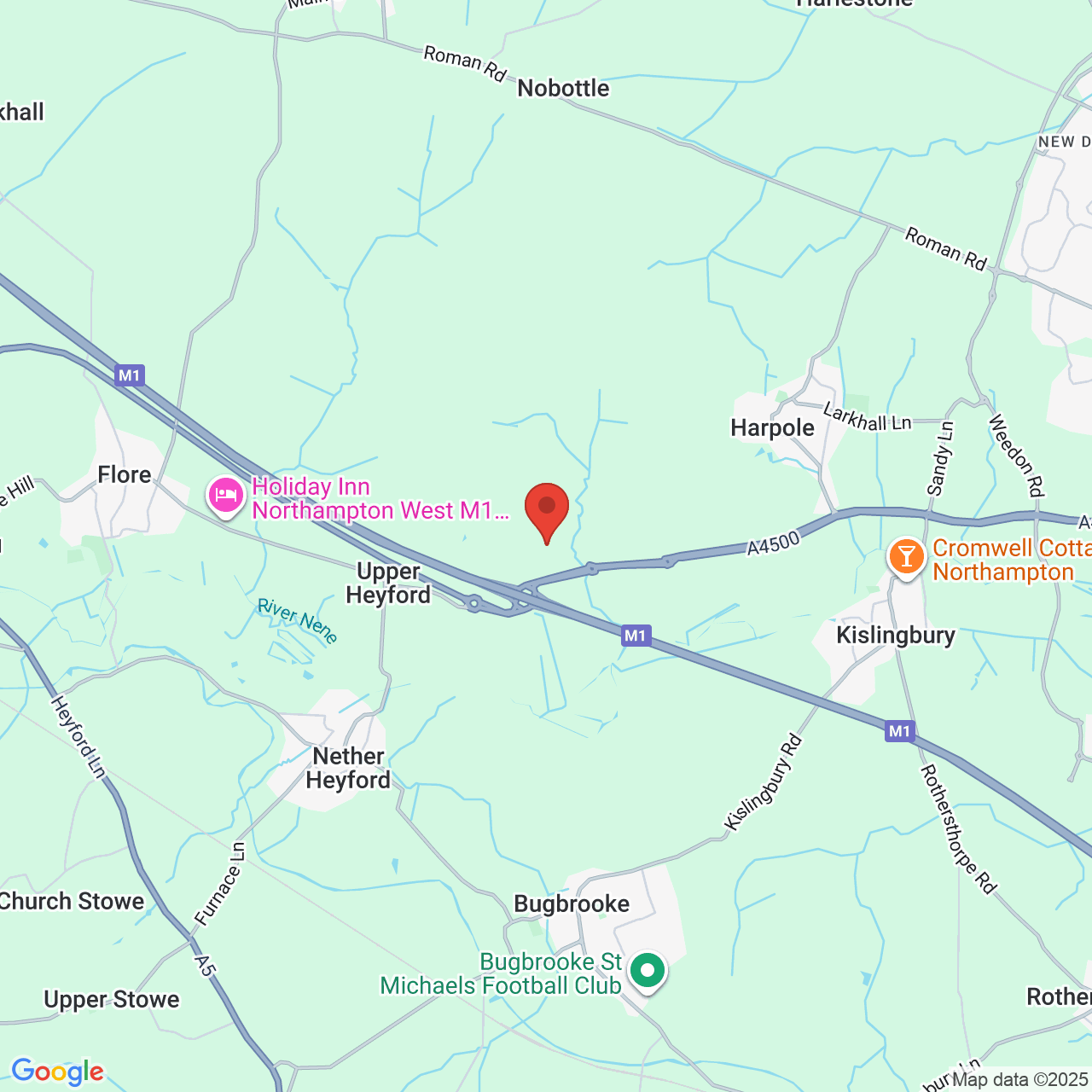 Map displaying vacancy location