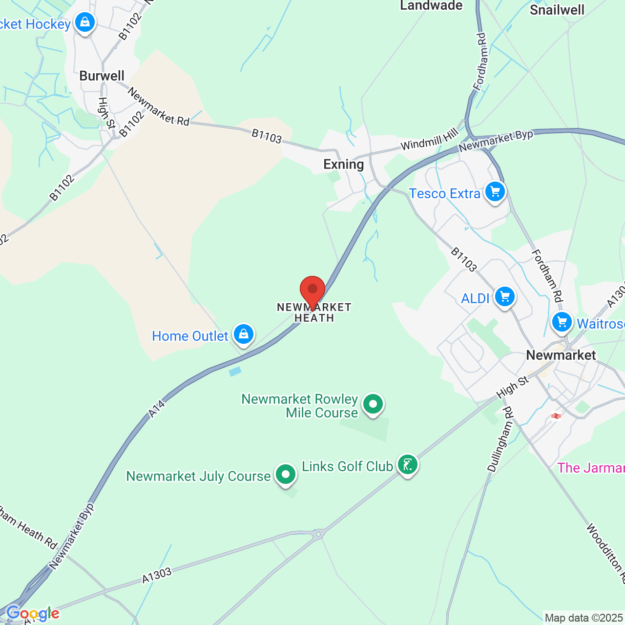 Map displaying vacancy location