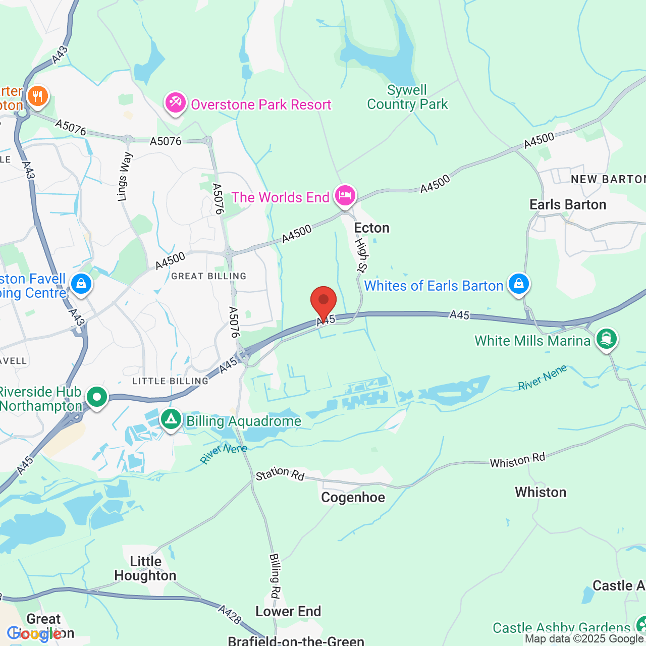 Map displaying vacancy location