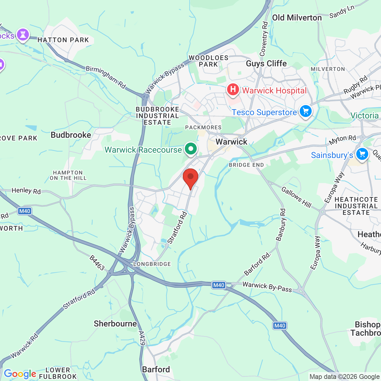 Map displaying vacancy location