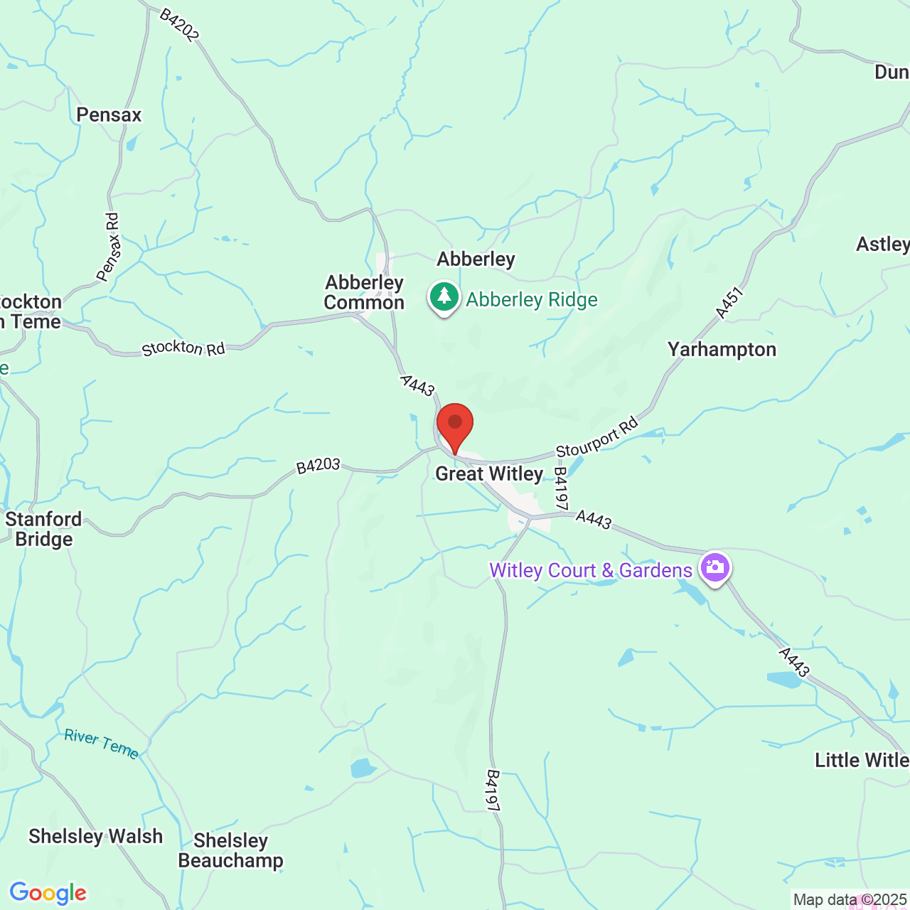 Map displaying vacancy location