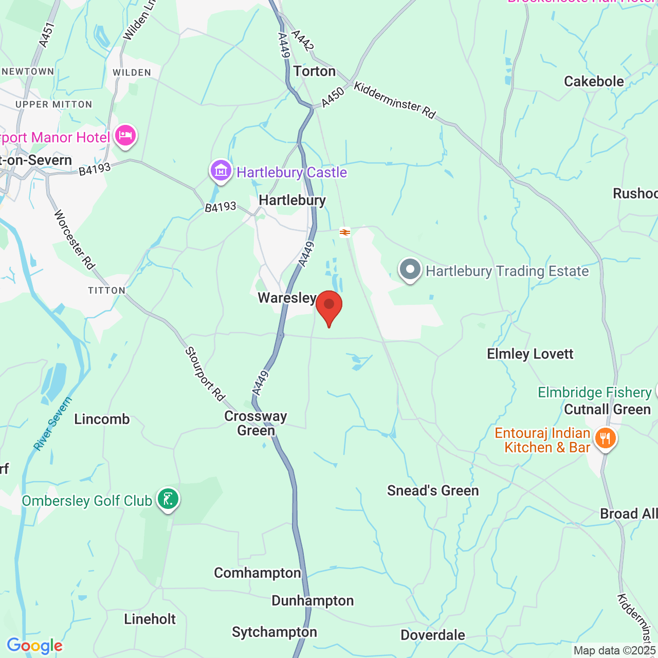 Map displaying vacancy location