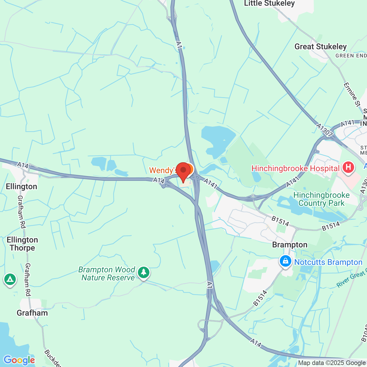 Map displaying vacancy location