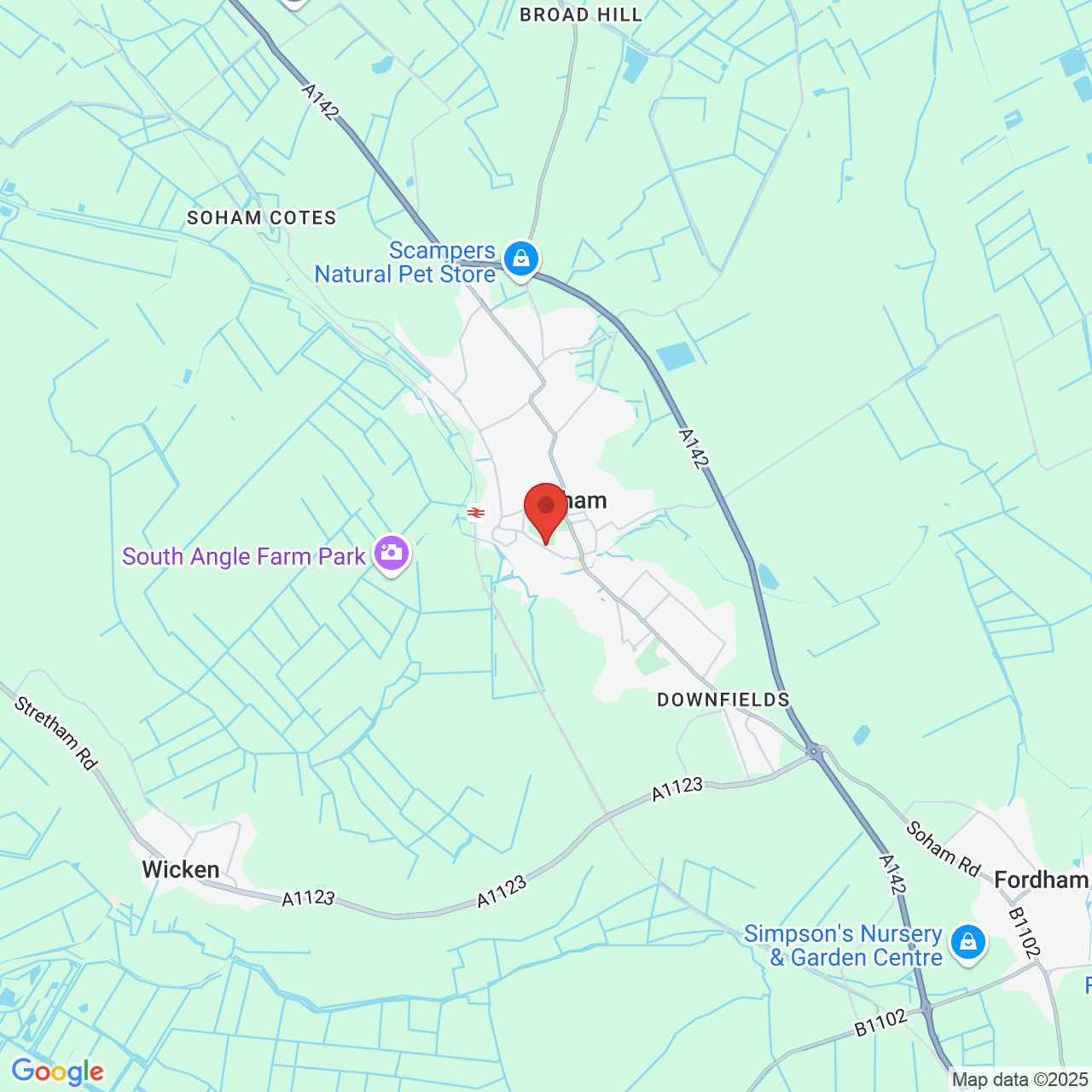 Map displaying vacancy location