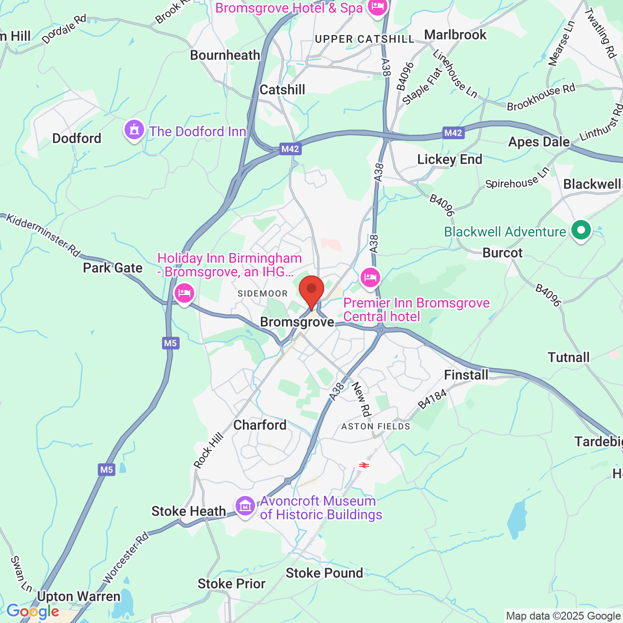 Map displaying vacancy location