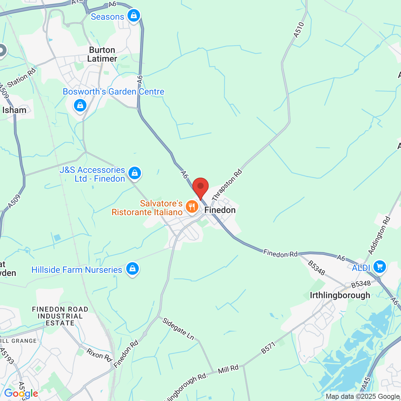 Map displaying vacancy location