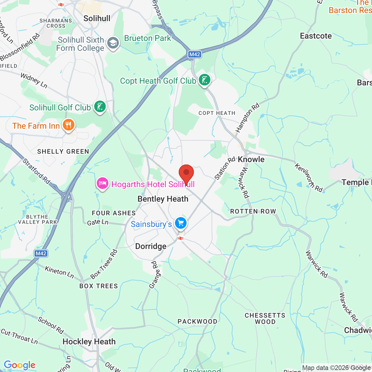 Map displaying vacancy location