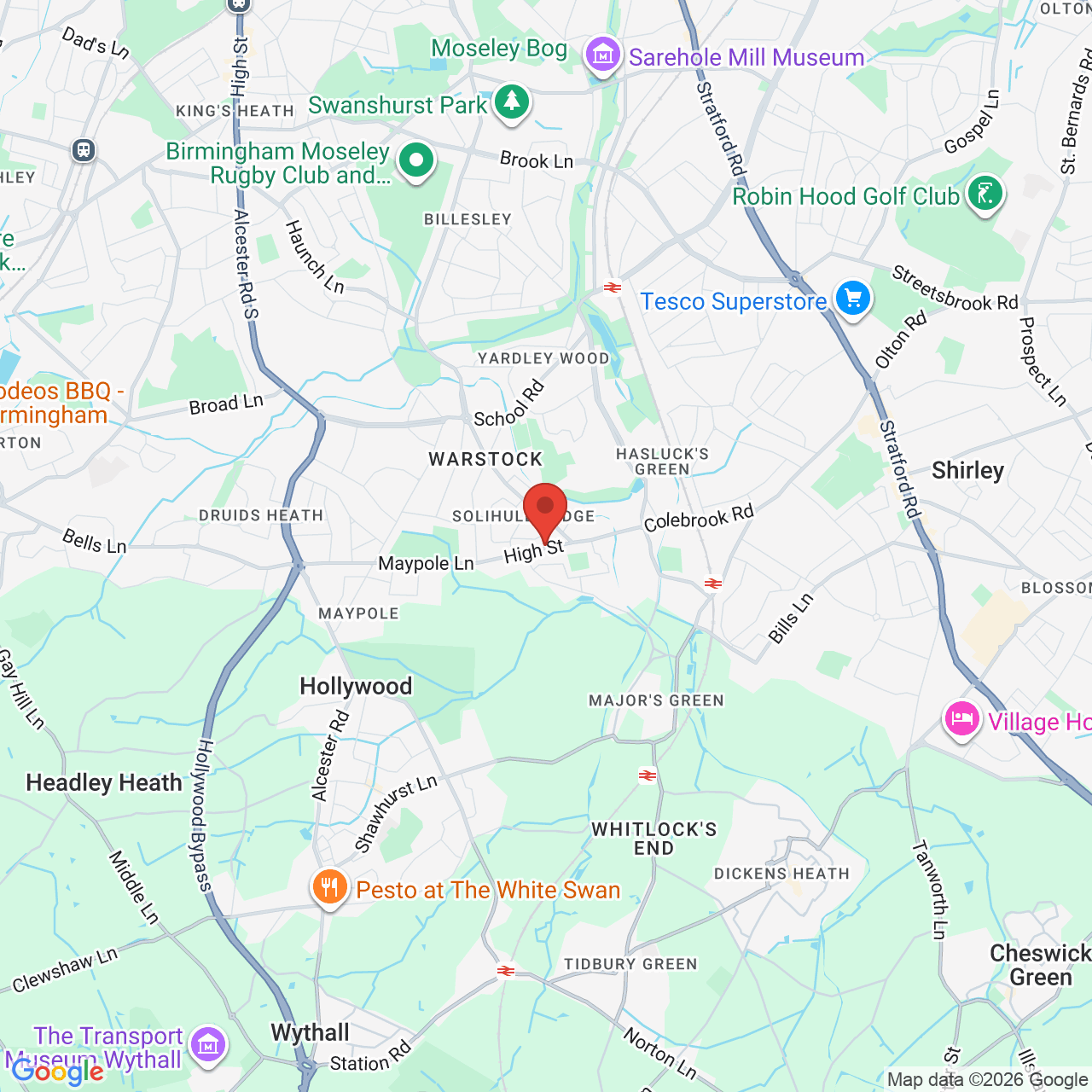 Map displaying vacancy location