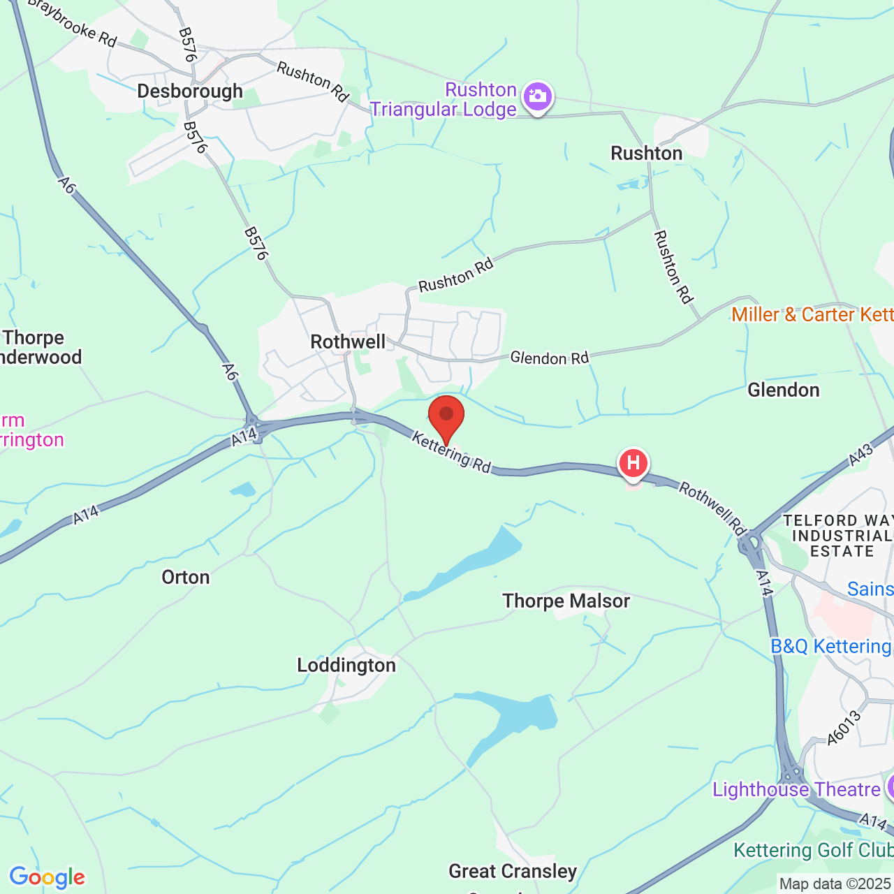 Map displaying vacancy location
