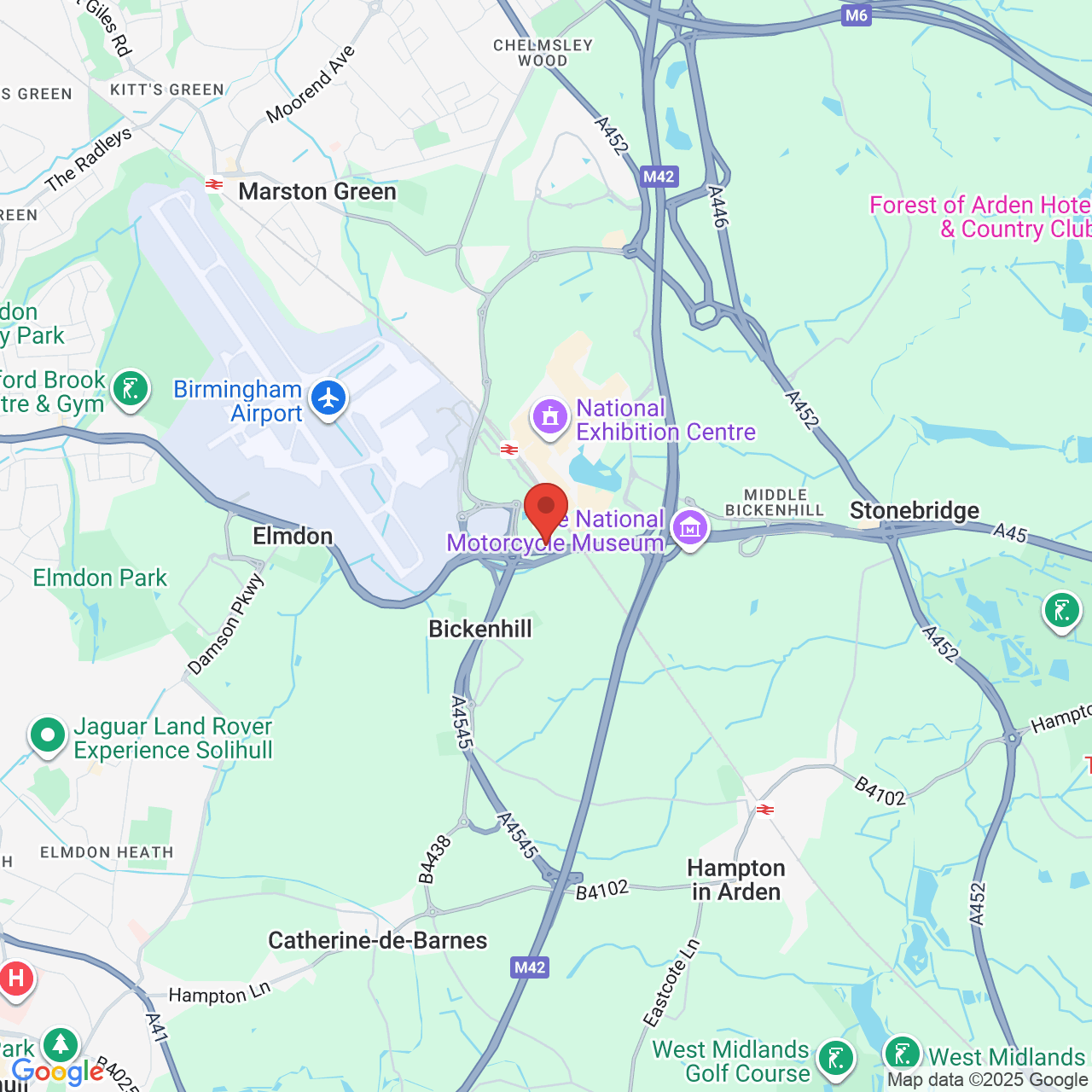 Map displaying vacancy location