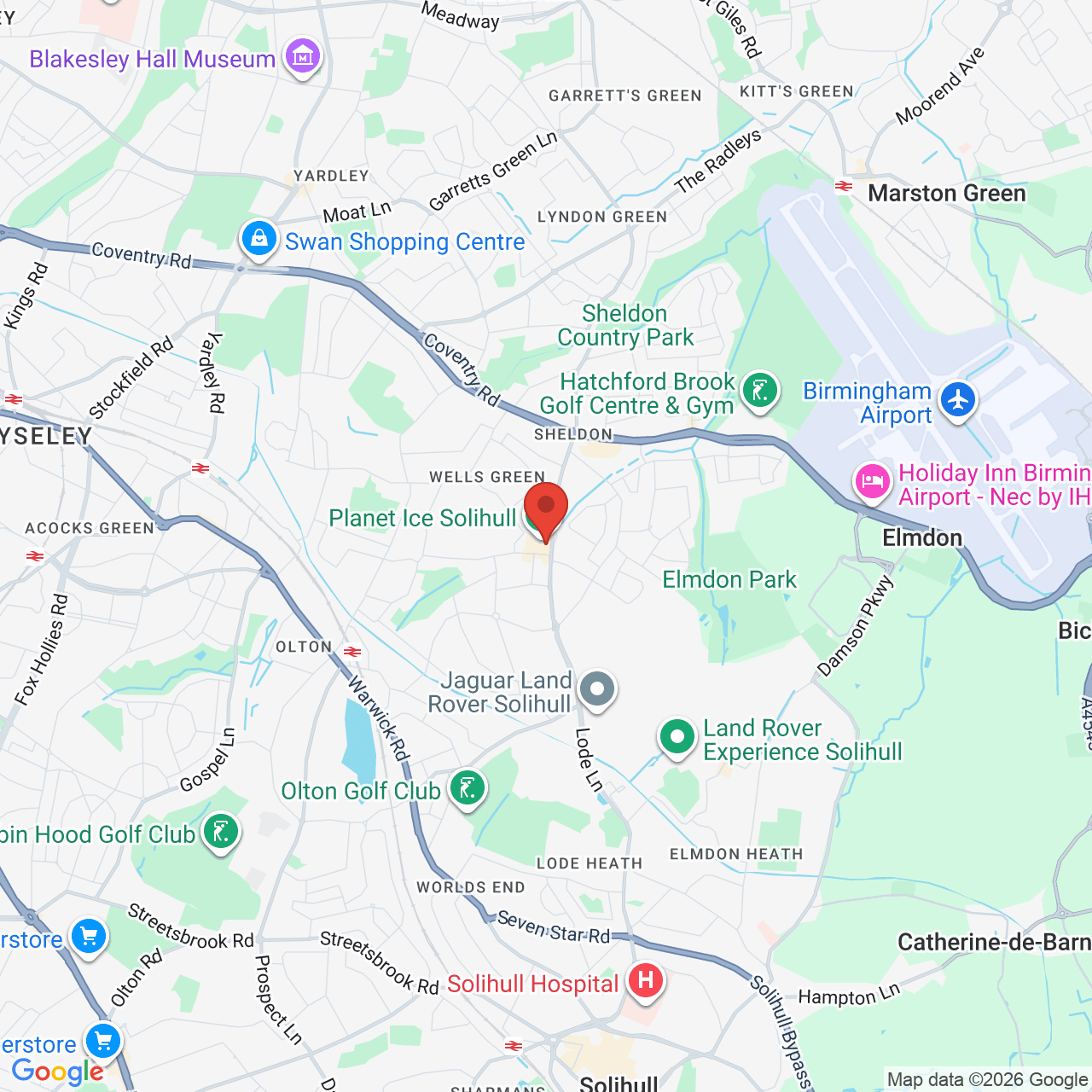 Map displaying vacancy location