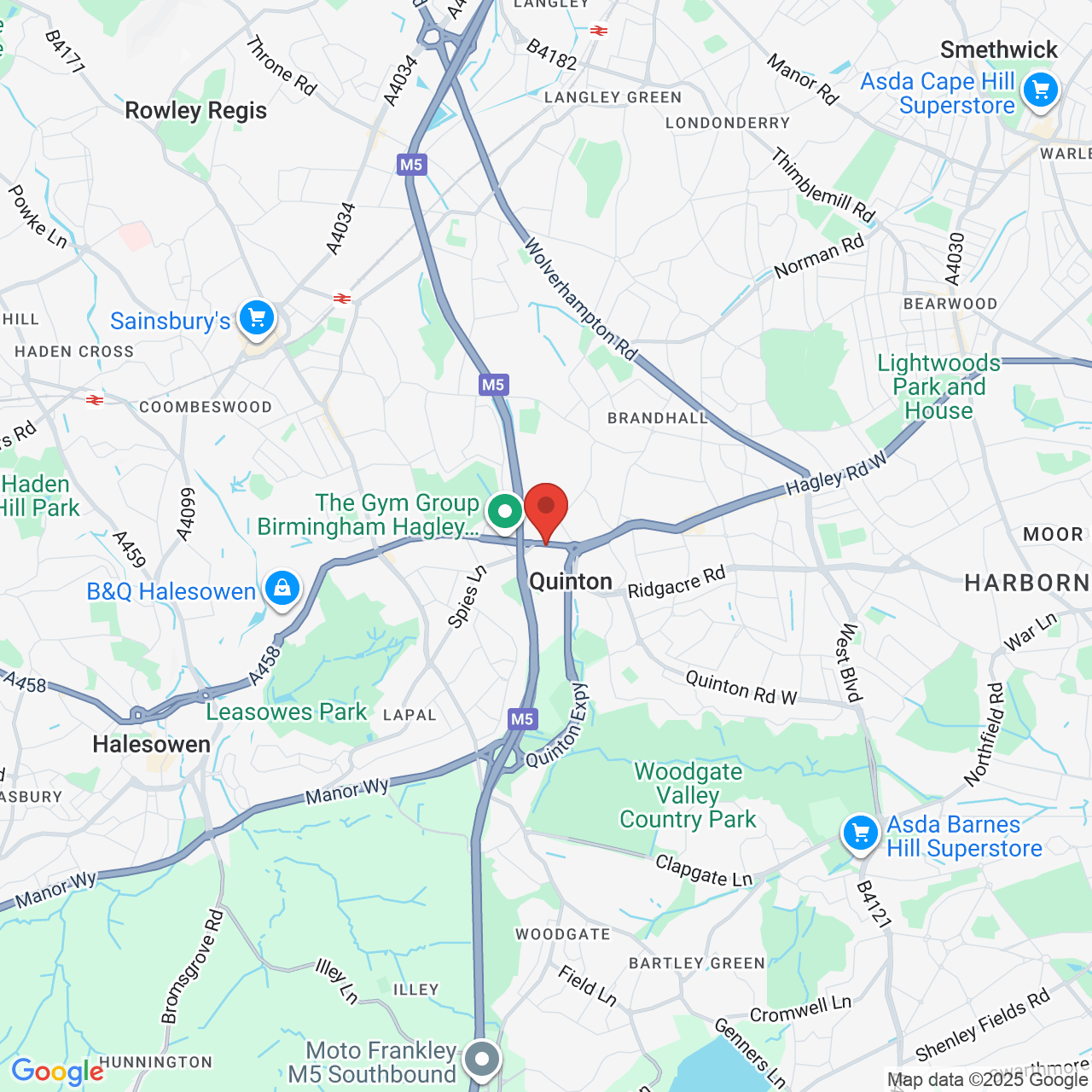 Map displaying vacancy location