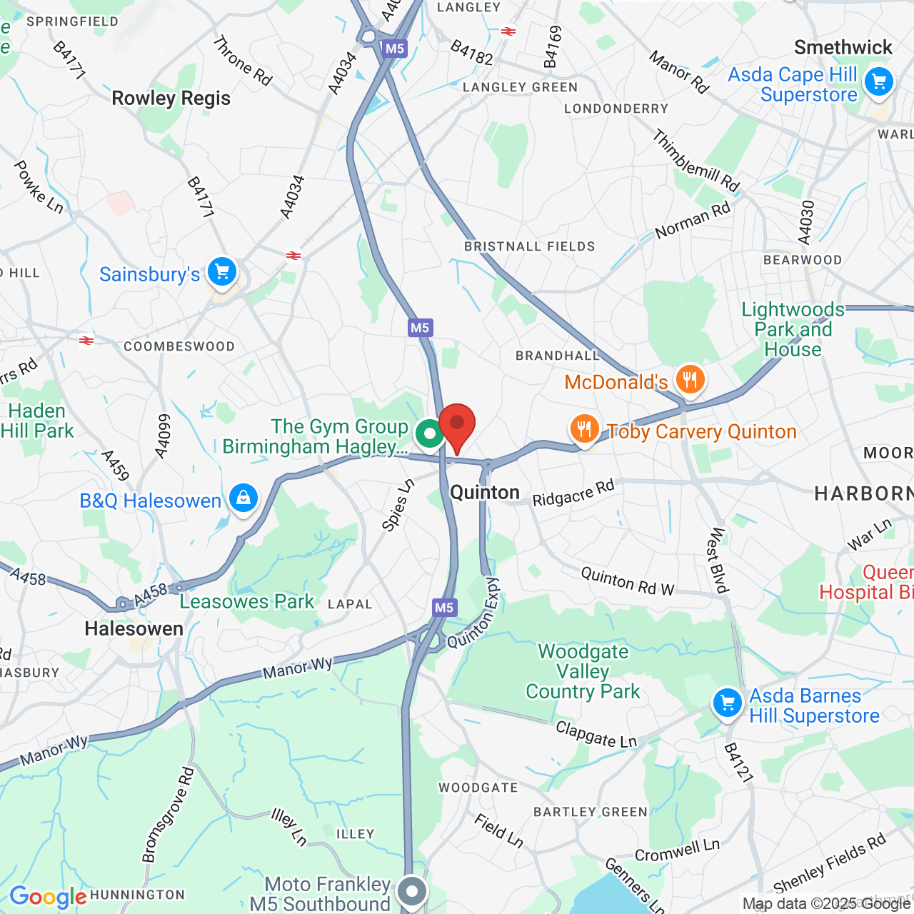 Map displaying vacancy location