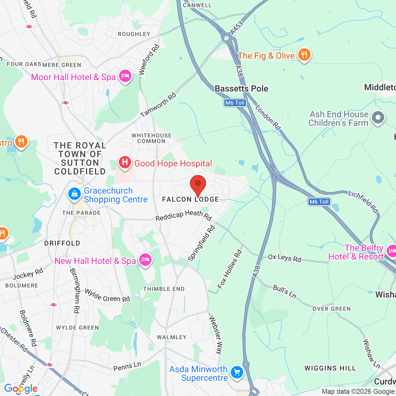 Map displaying vacancy location