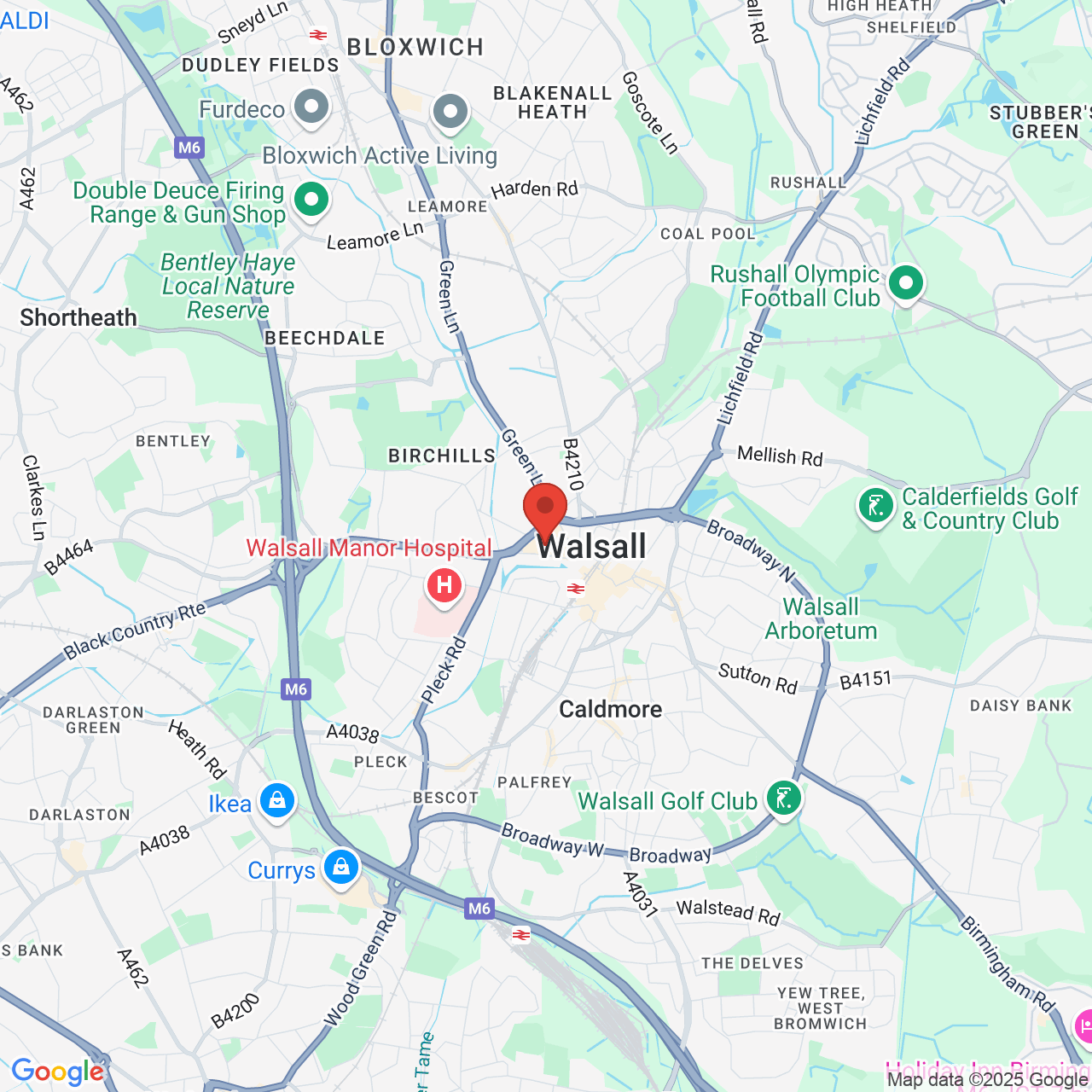 Map displaying vacancy location