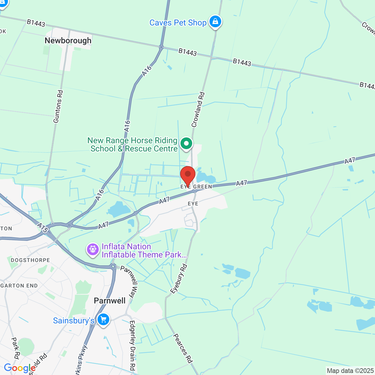 Map displaying vacancy location