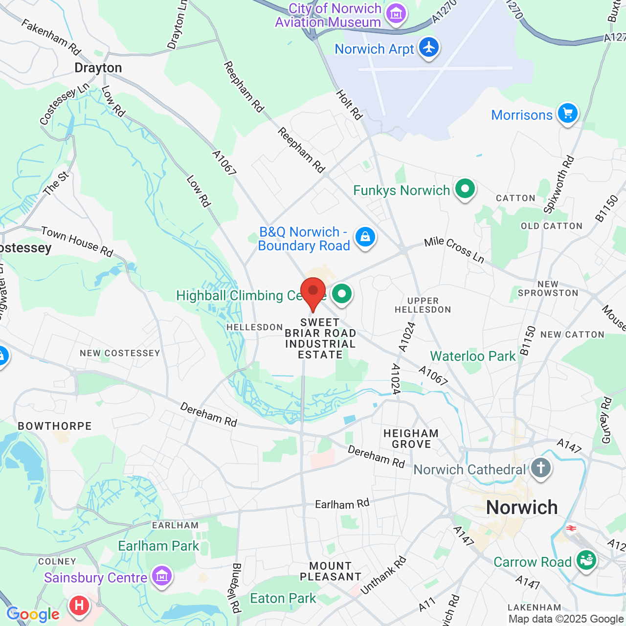 Map displaying vacancy location