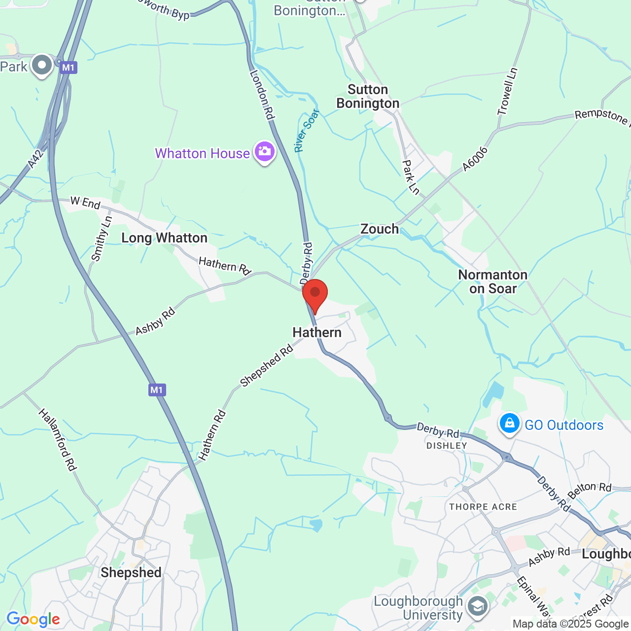 Map displaying vacancy location