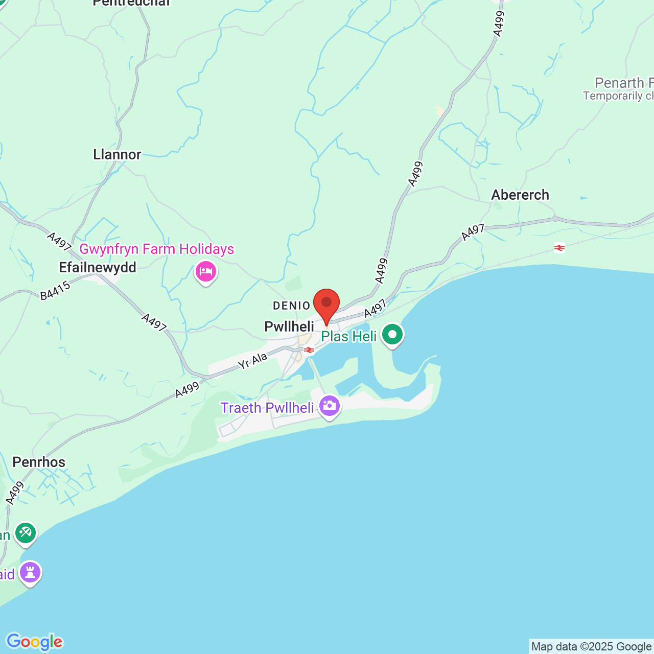 Map displaying vacancy location