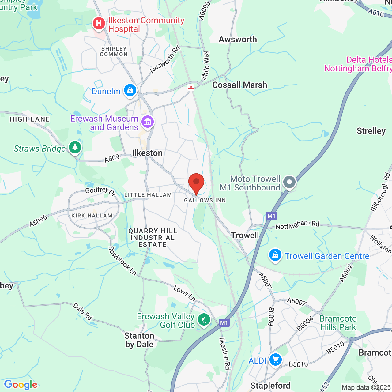 Map displaying vacancy location