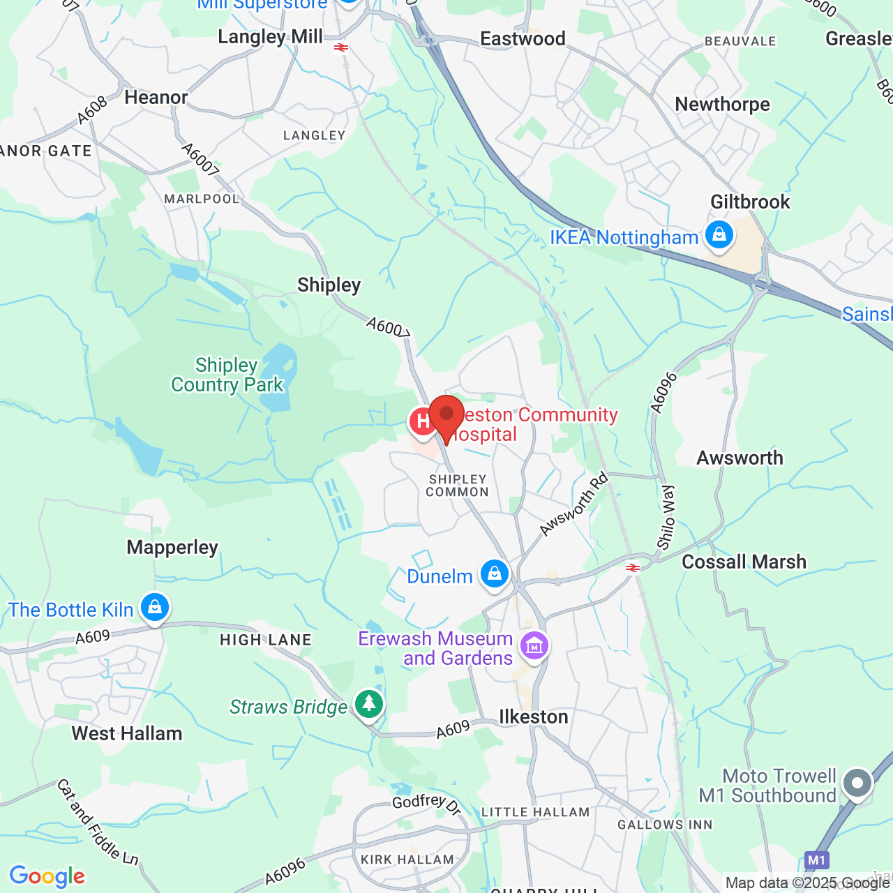 Map displaying vacancy location