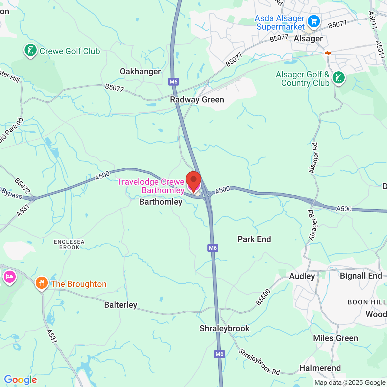 Map displaying vacancy location