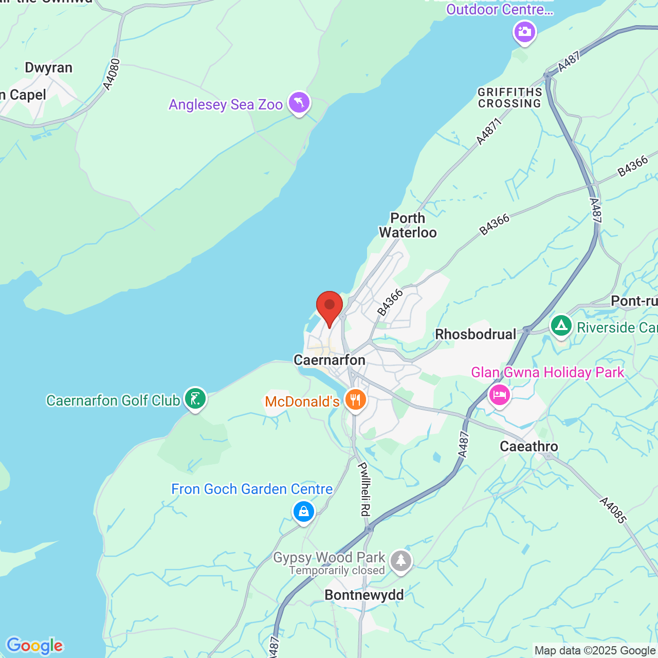 Map displaying vacancy location