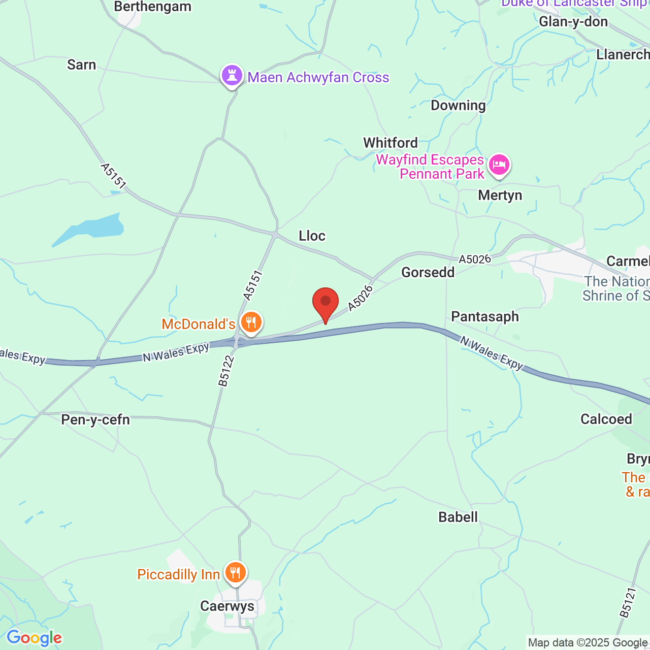 Map displaying vacancy location