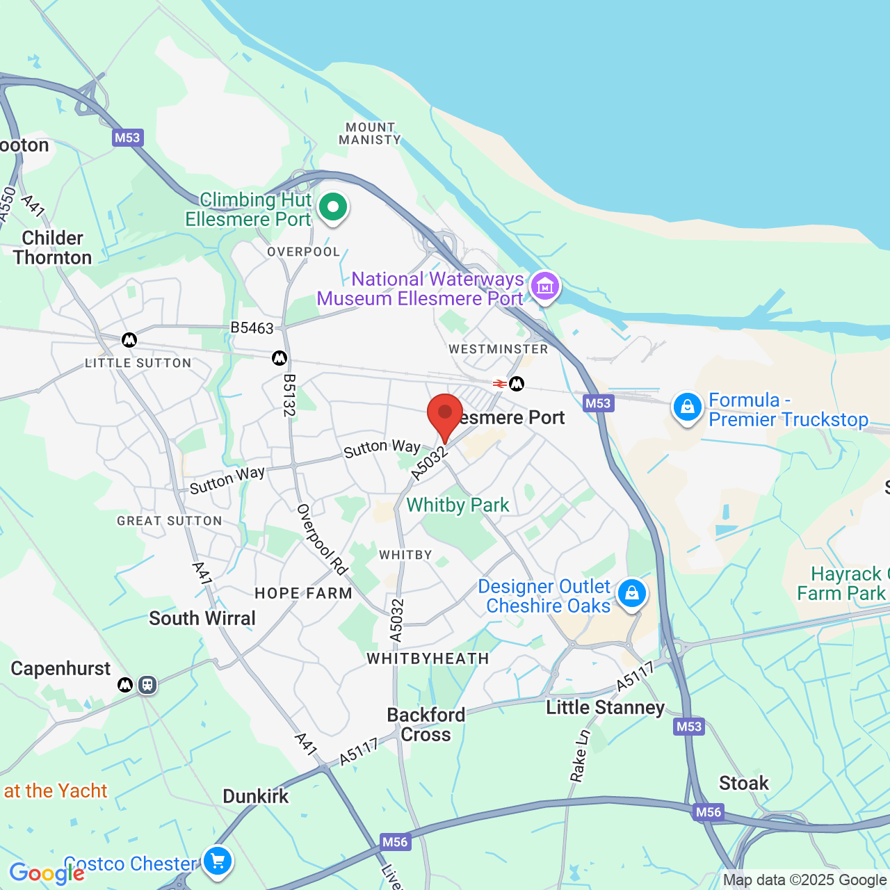 Map displaying vacancy location