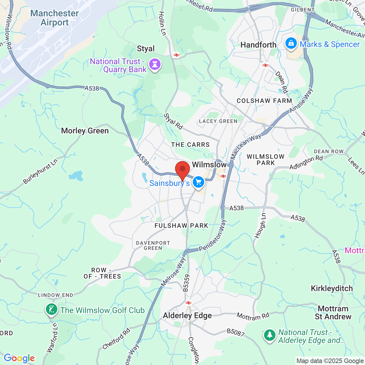 Map displaying vacancy location