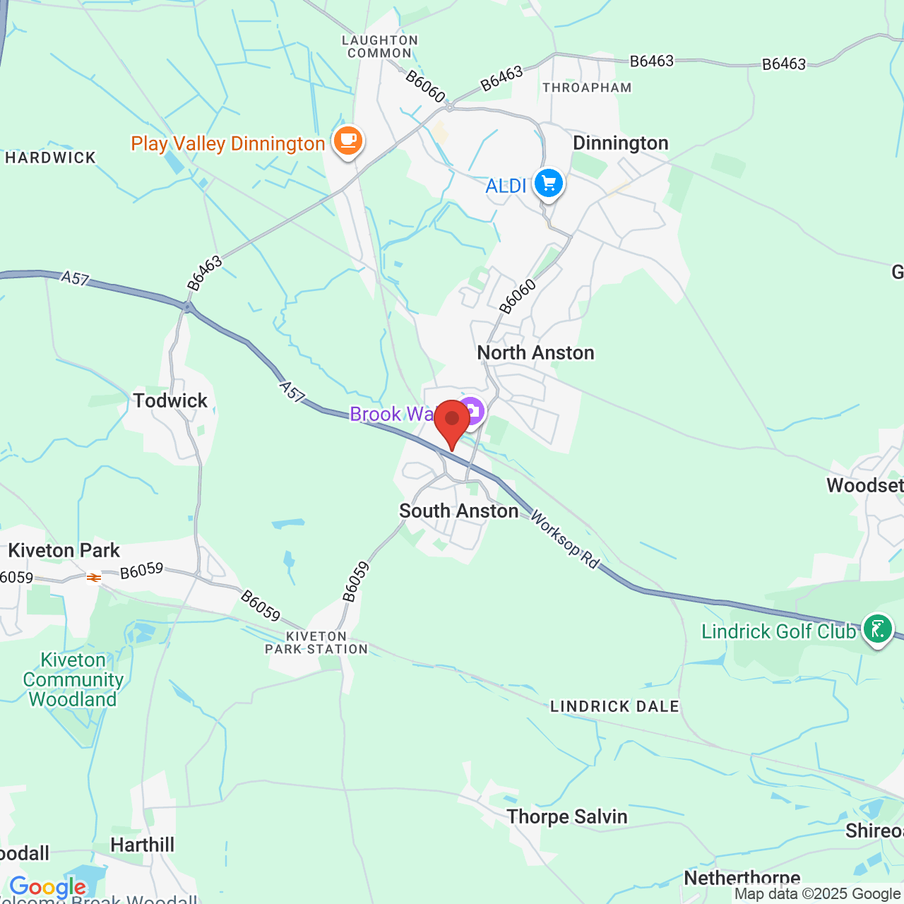 Map displaying vacancy location
