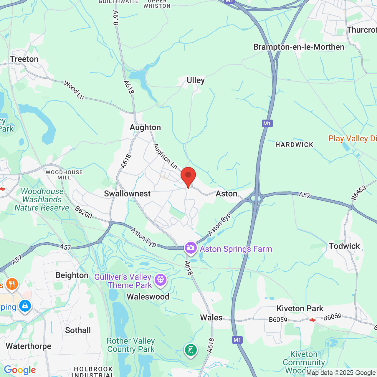 Map displaying vacancy location