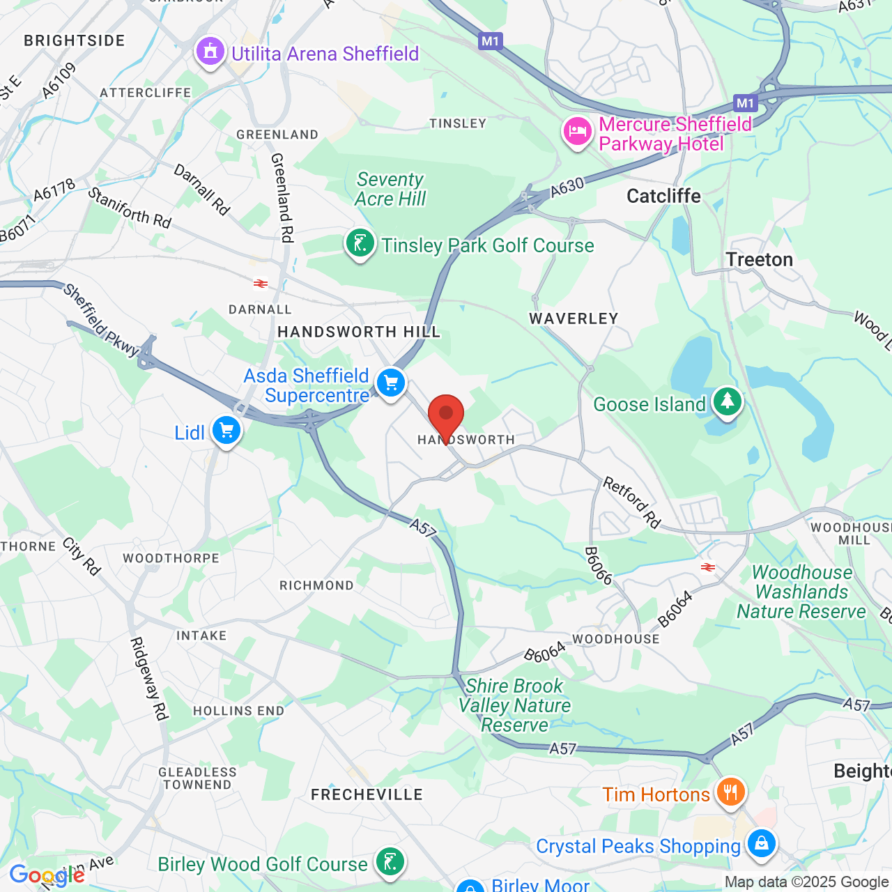 Map displaying vacancy location
