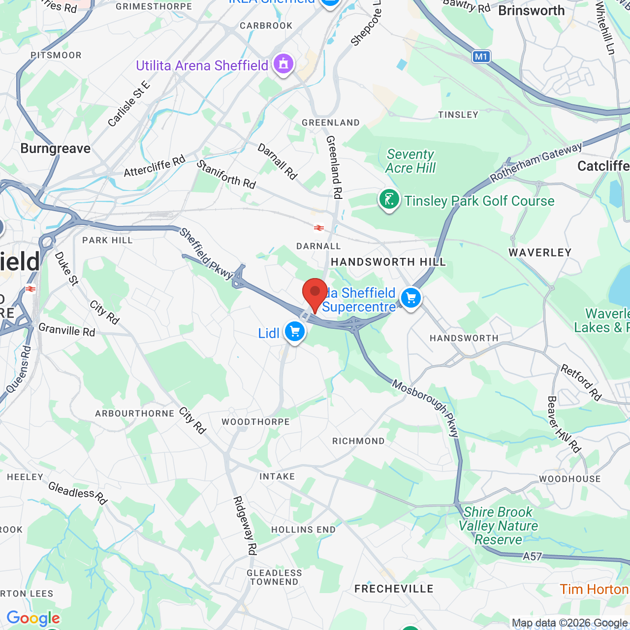 Map displaying vacancy location