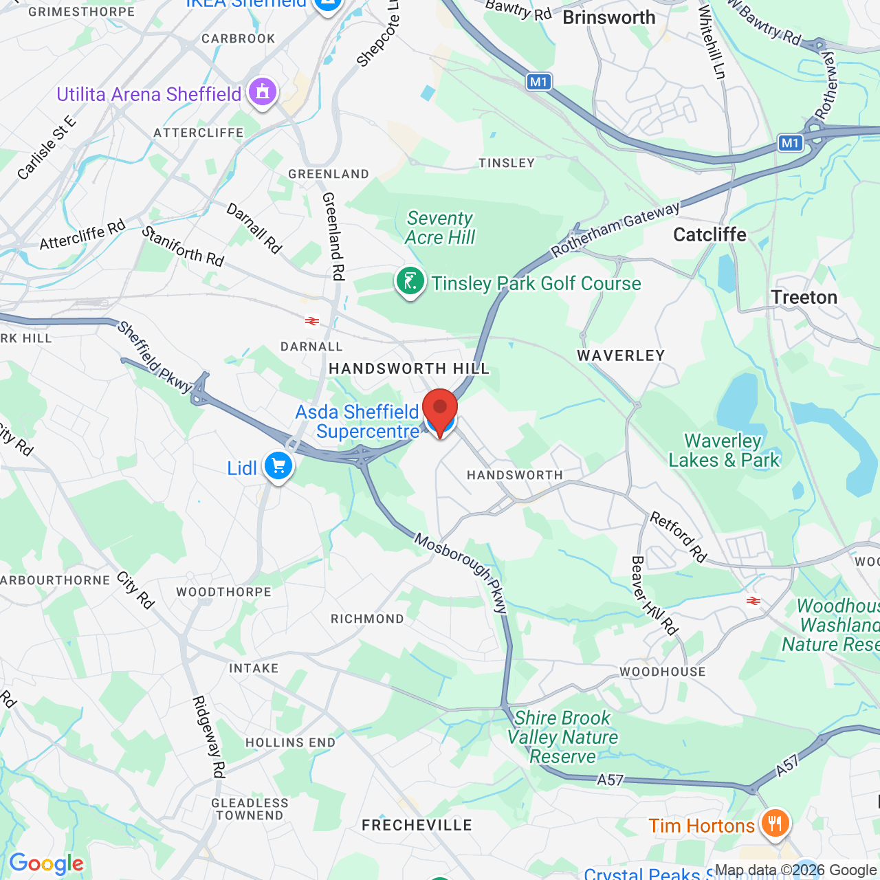 Map displaying vacancy location