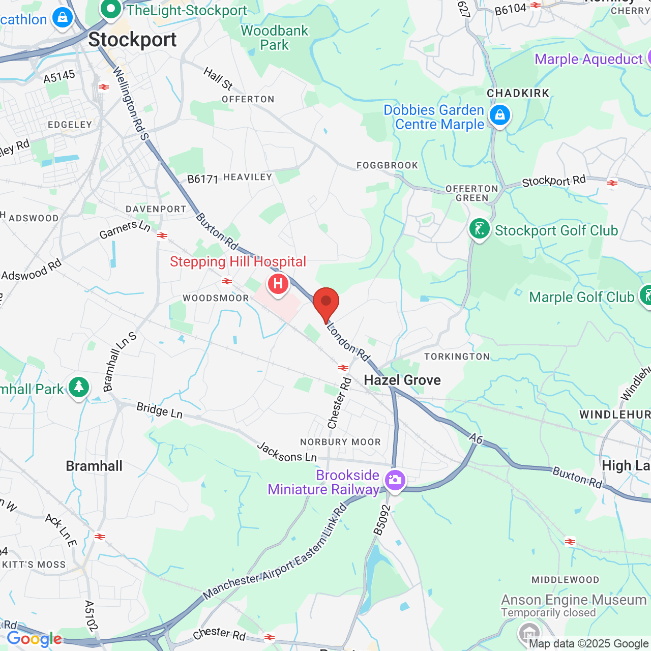 Map displaying vacancy location