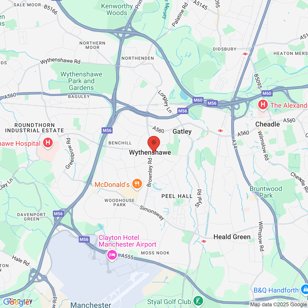Map displaying vacancy location