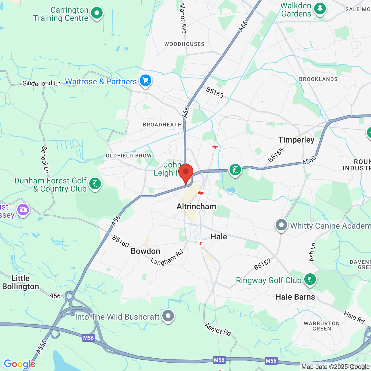 Map displaying vacancy location